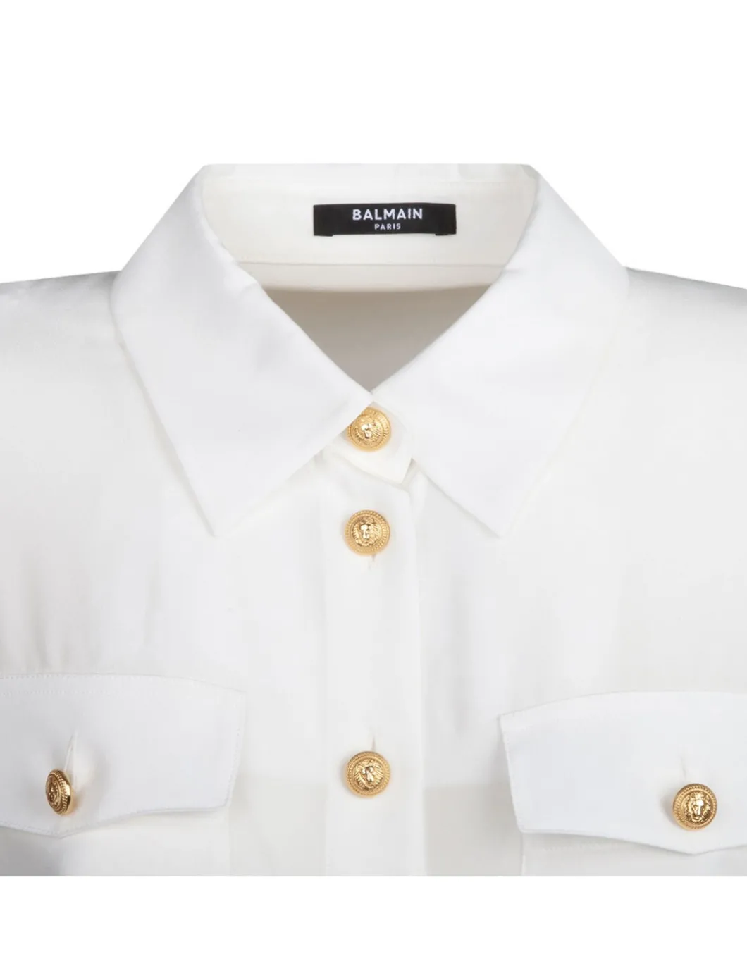 White crepe de chine shirt
