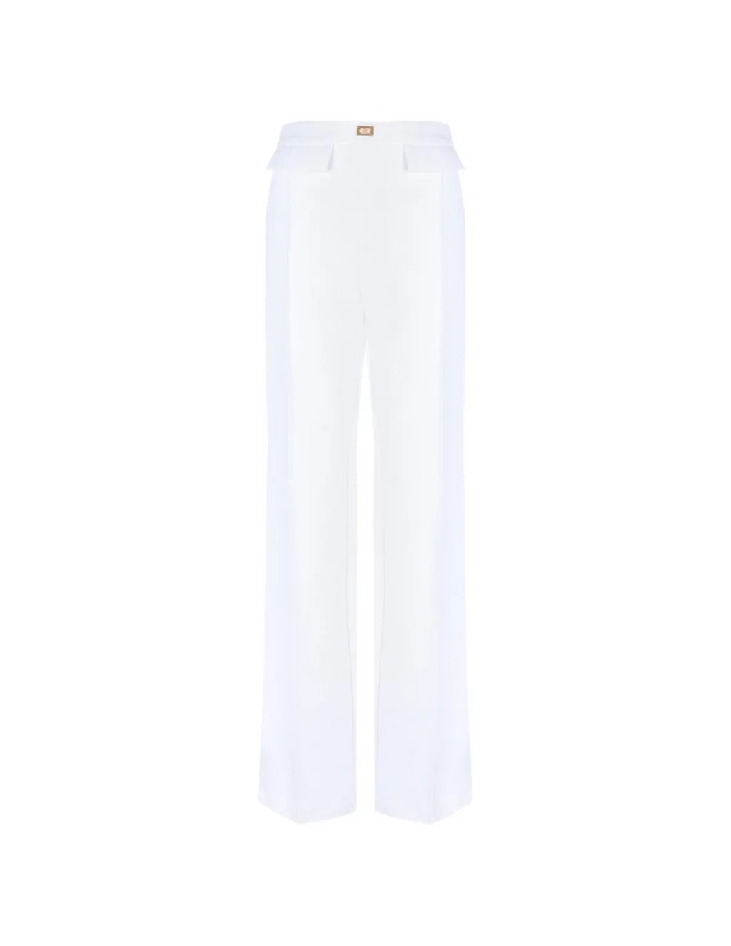 White crepe pants
