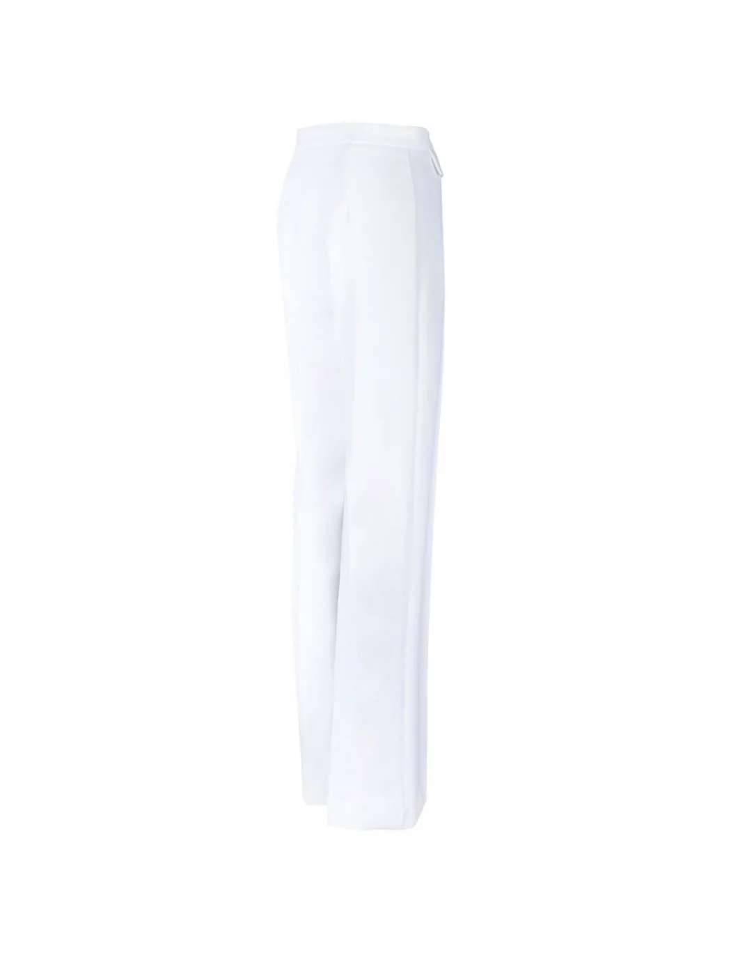 White crepe pants