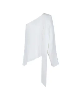 White one shoulder blouse