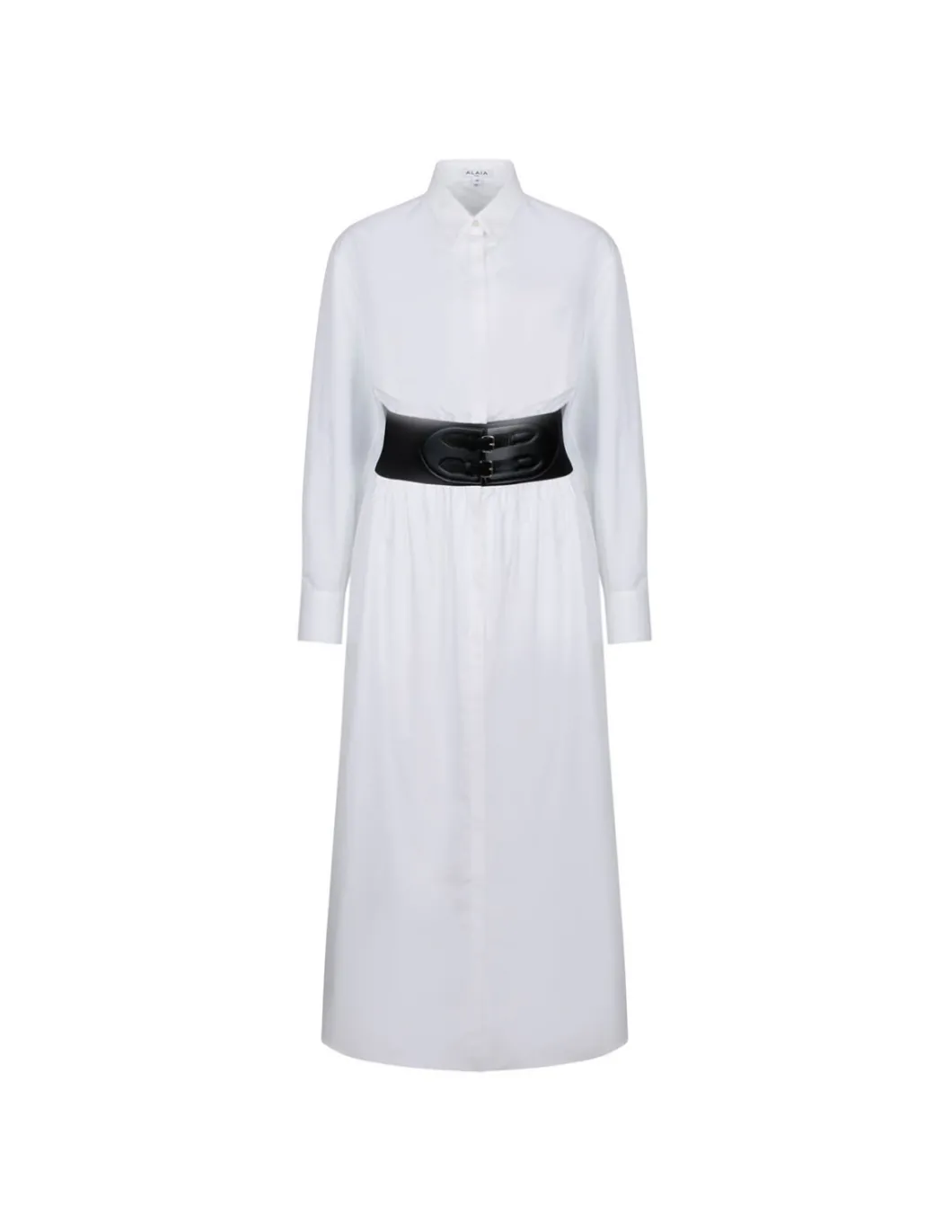 White shirt dress
