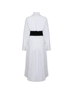 White shirt dress