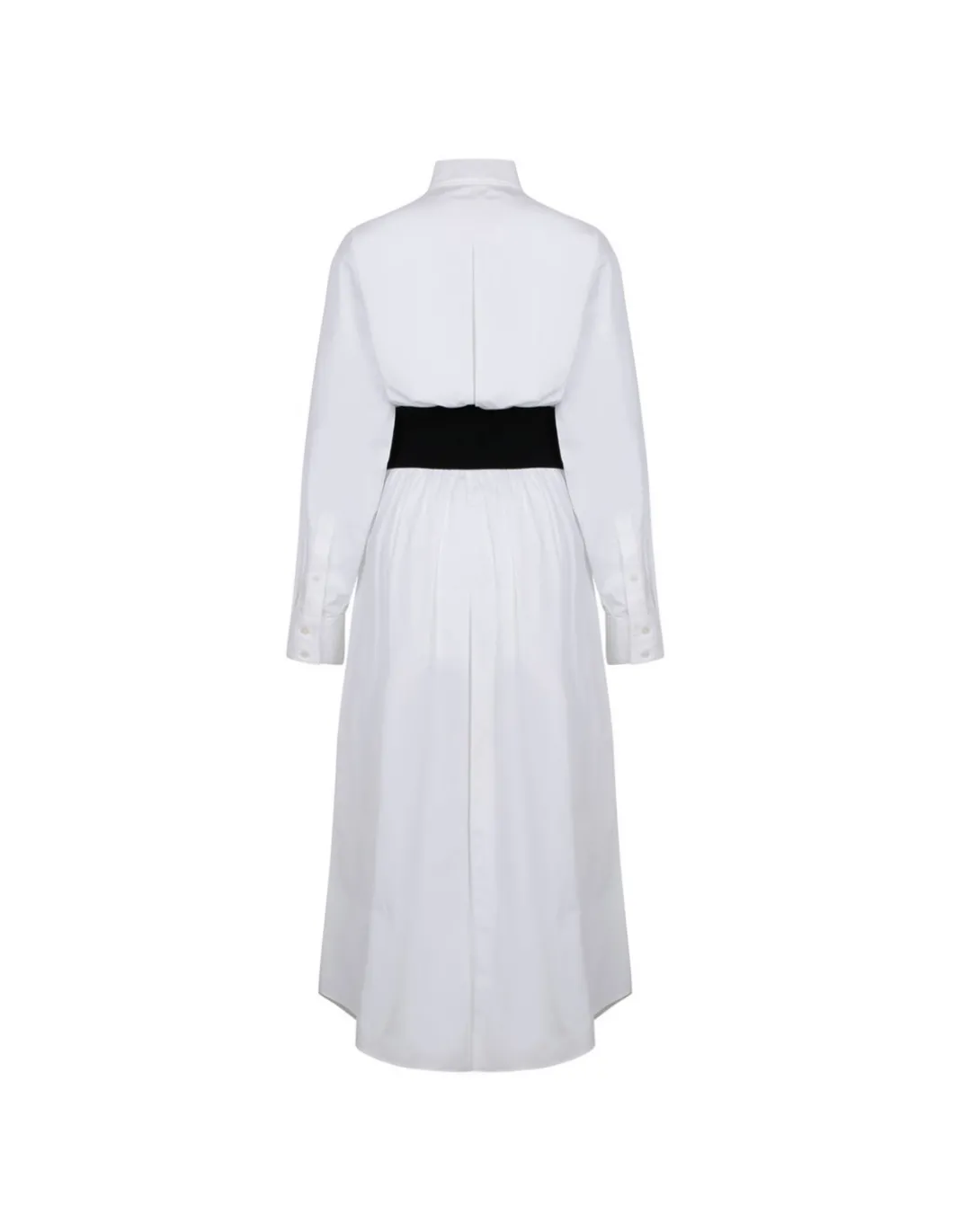 White shirt dress