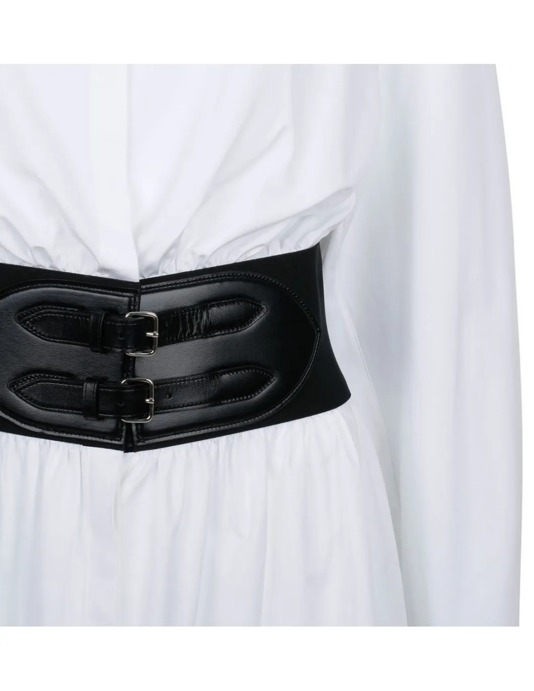 White shirt dress