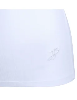 White zipped tank top