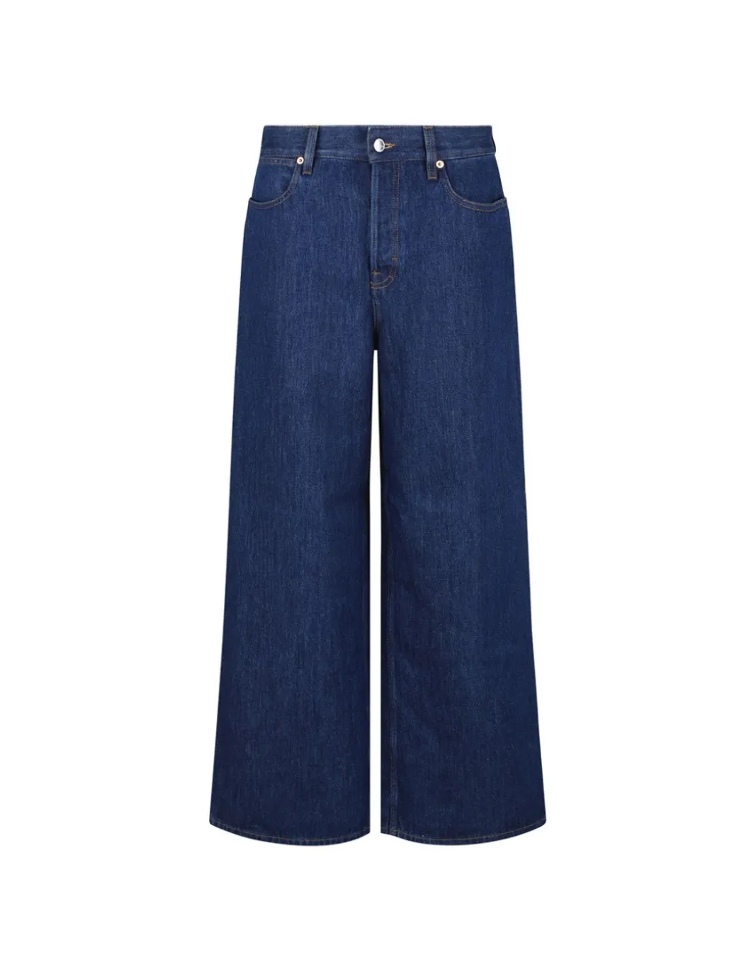 Wide leg denim pants