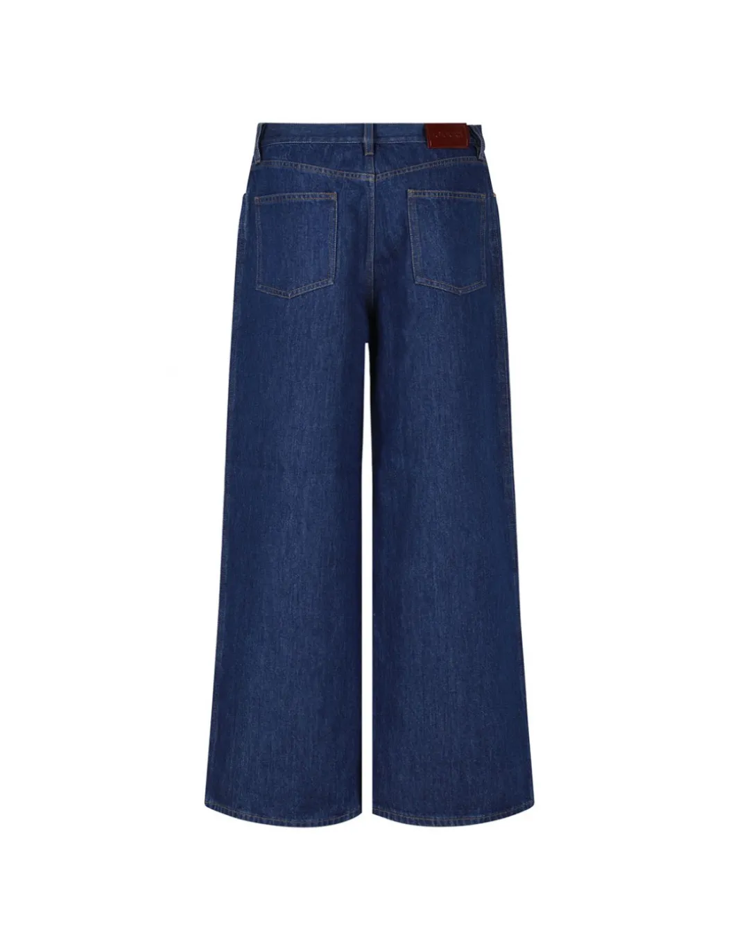 Wide leg denim pants